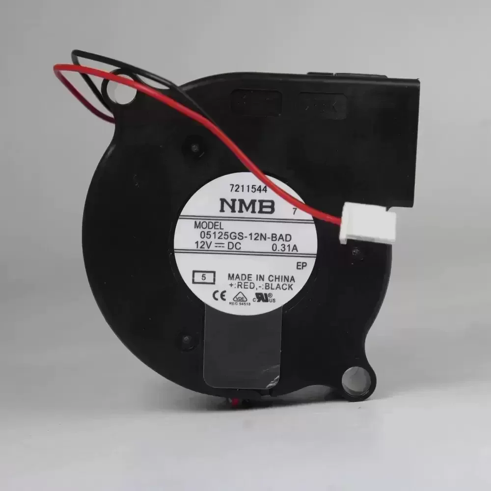 05125GS-12N-BA-5 NMB 12VDC 51x51x25mm Centrifugal Blower