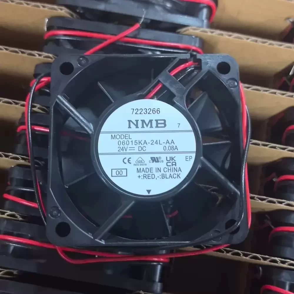 06015KA-24L-AA-00 NMB 24VDC 60x60x15mm Low Noise Axial Fan