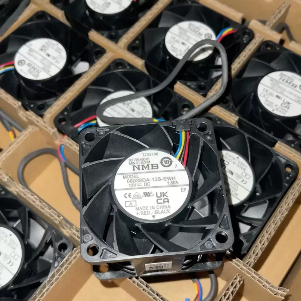 06038DA-12S-EWH-A NMB 12VDC 60x60x38mm 4-Wire Axial Fan