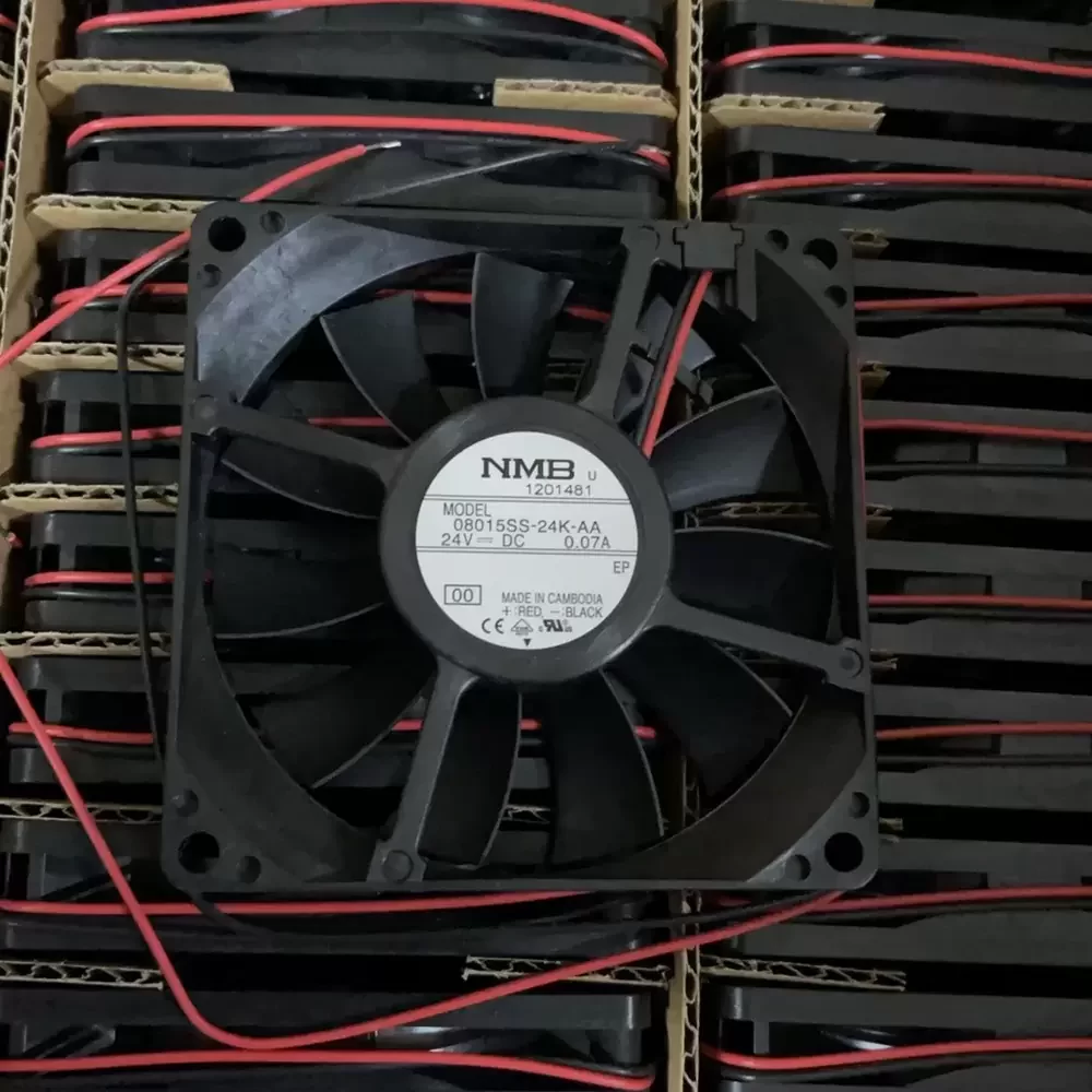 08015SS-24K-AA-00 NMB 24VDC 80x80x15mm Low Profile Axial Fan