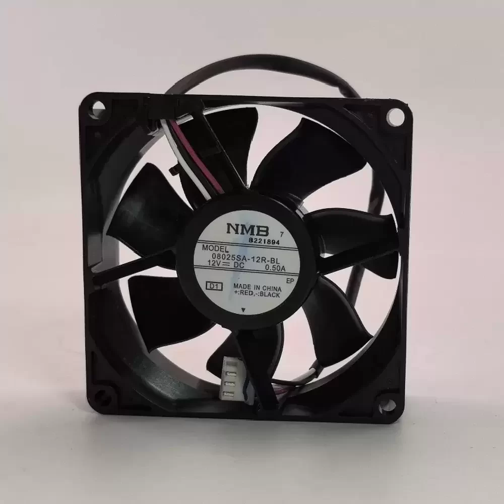 08025SA-12R-BL-D1 NMB 12VDC 80x80x25mm 0.50A Axial Fan