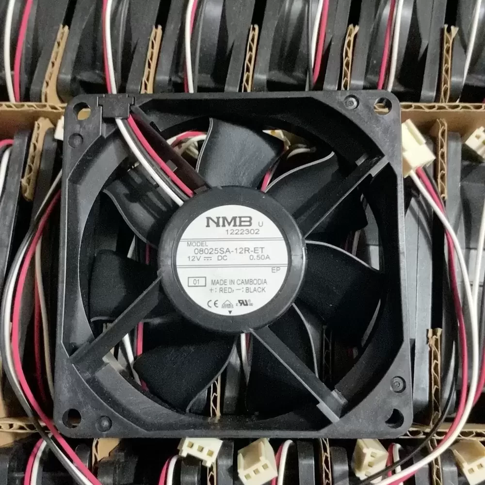 08025SA-12R-ET-01 NMB 12VDC 80x80x25mm 0.50A Axial Fan