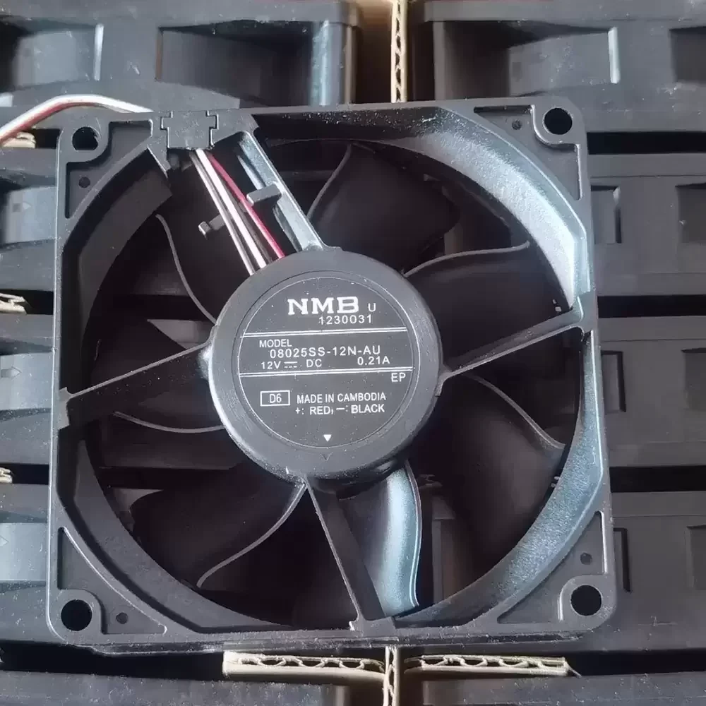 08025SS-12N-AU-D6 NMB-MAT 12VDC 80x80x25mm PWM Axial Fan