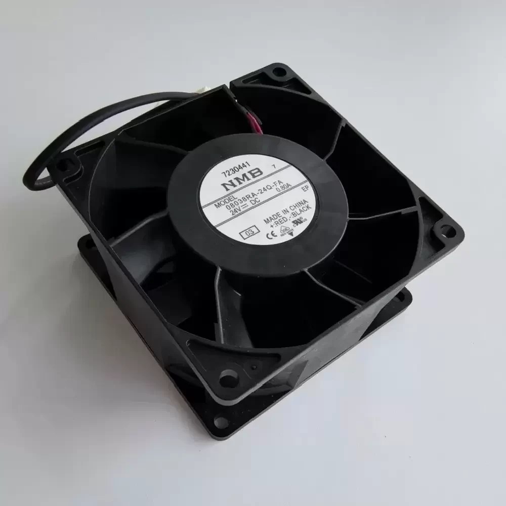 08038RA-24Q-FA-03 NMB 24VDC 80x80x38mm Cooling Fan 08038RA-24Q-FA-03 NMB 24VDC 80x80x38mm Cooling Fan