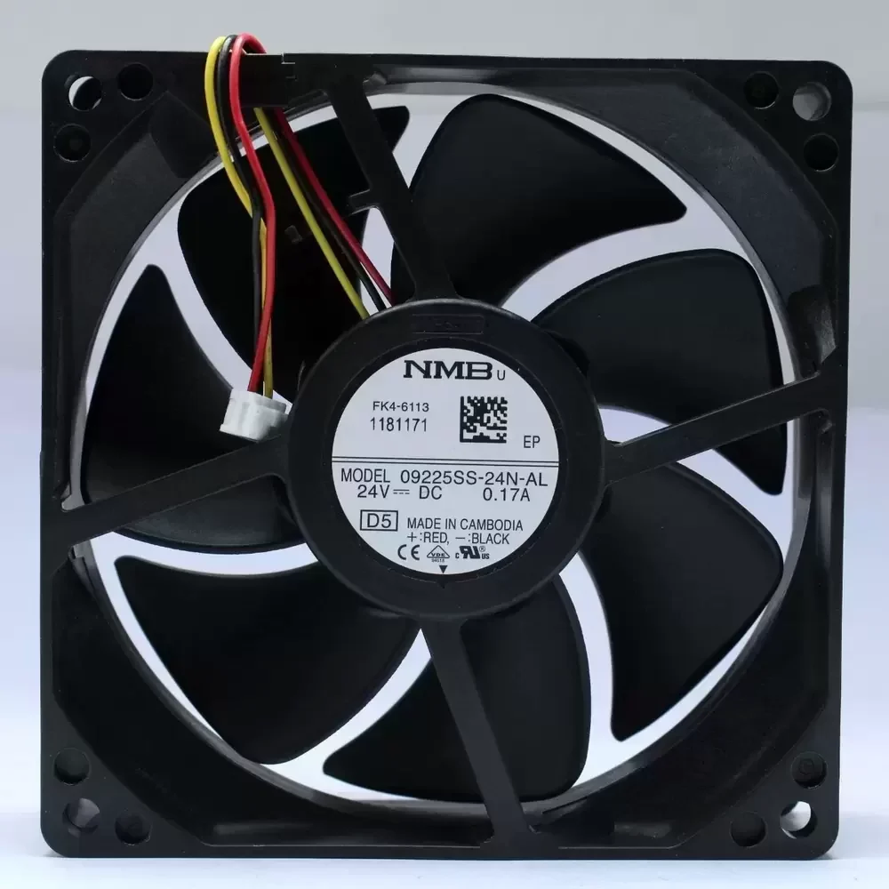 09225SS-24N-AL-D5 NMB 24VDC 92x92x25mm 3-Wire Axial Fan