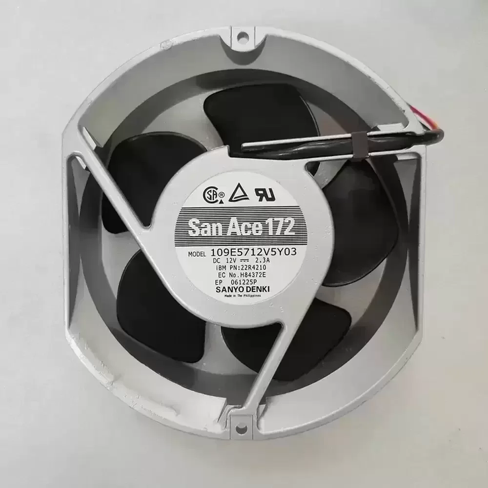 109E5712V5Y03 Sanyo Denki 12VDC 172x150x51mm Axial Fan 109E5712V5Y03 Sanyo Denki 12VDC 172x150x51mm Axial Fan