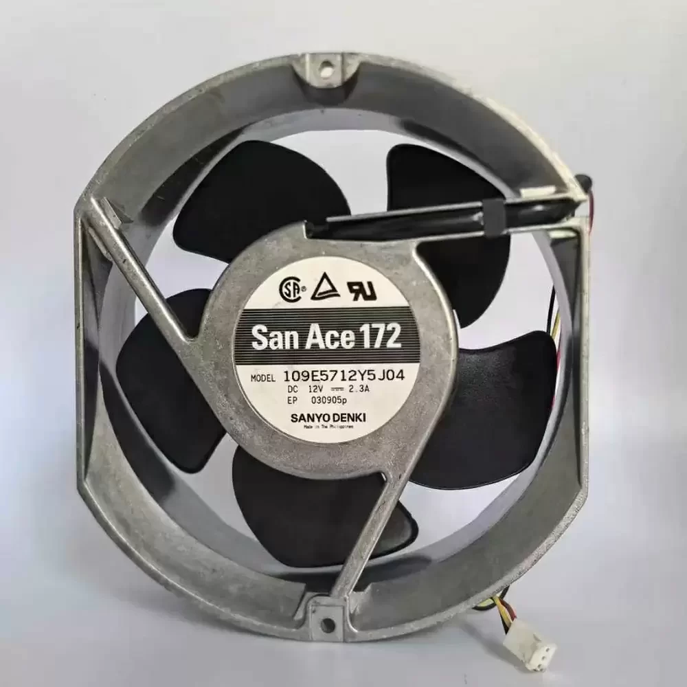 109E5712Y5J04 Sanyo Denki 12VDC 172mm 3-Wire DC Axial Fan
