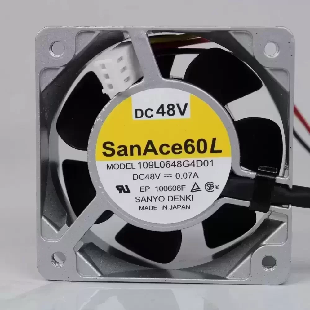 109L0648G4D01 Sanyo Denki 48VDC 60x60x25mm Long Life Axial Fan