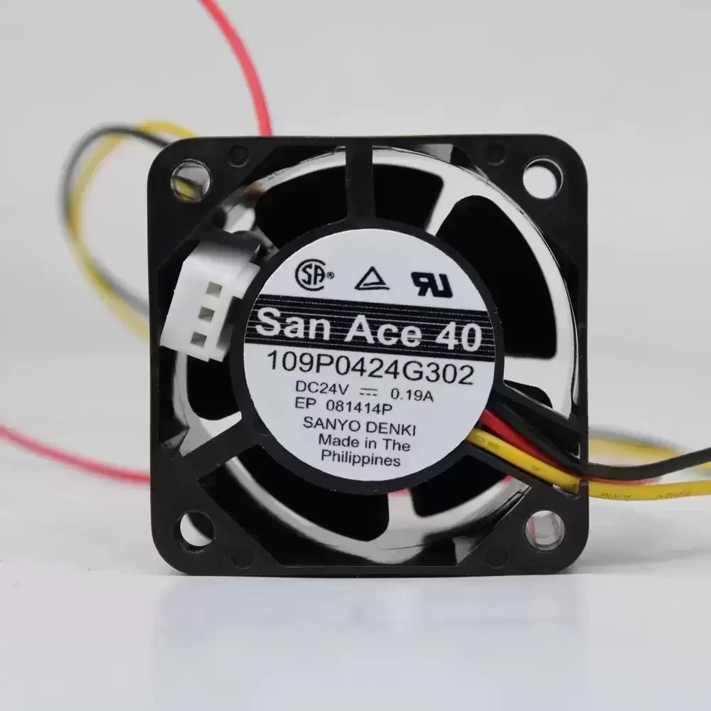 109P0424G302 Sanyo Denki 24VDC 40x40x28mm Axial Fan