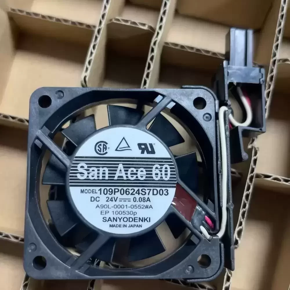 109P0624S7D03 Sanyo Denki 24VDC 60x60x15mm Axial Fan