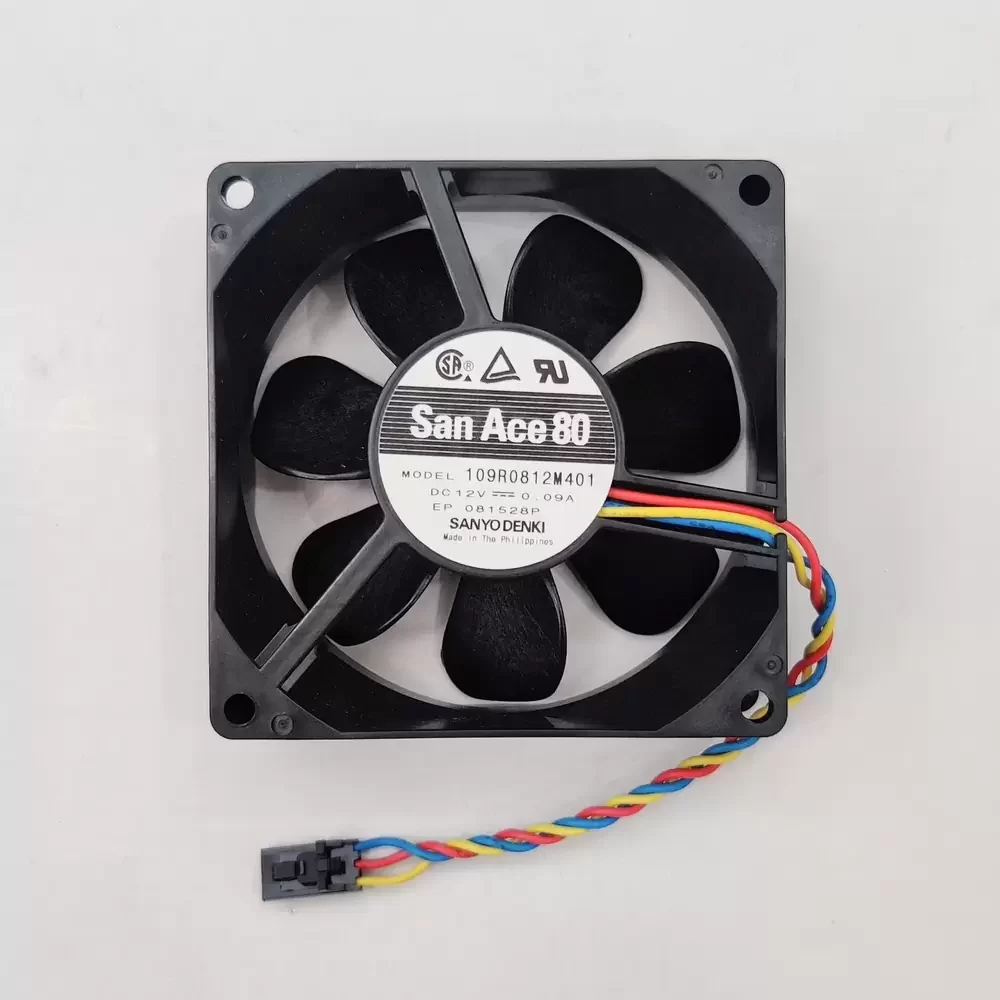 109P0812H7D04 Sanyo Denki 12VDC 80x80x15mm Silent Axial Fan