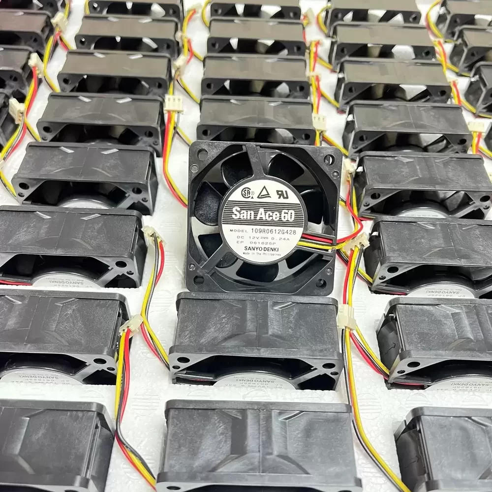 109R0612G428 Sanyo Denki 12VDC 60x60x25mm 0.24A Axial Fan