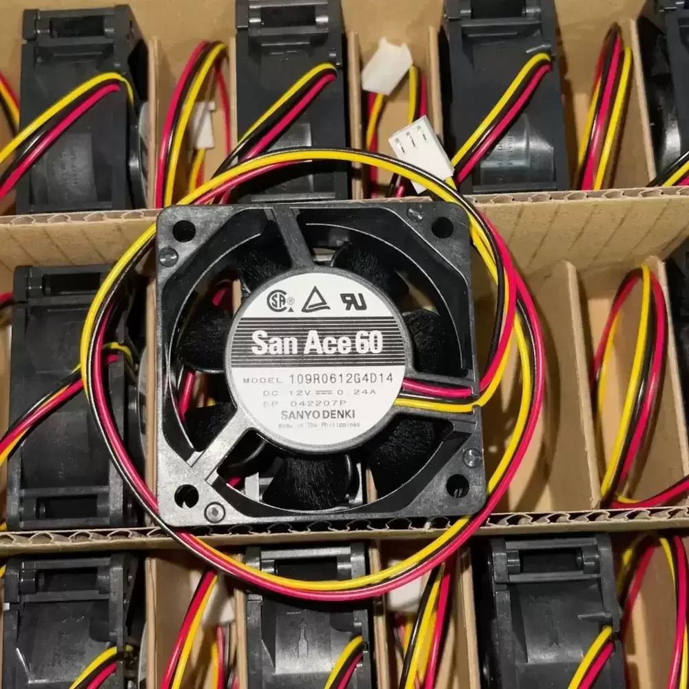 109R0612G4D14 Sanyo Denki 12VDC 60x60x25mm Axial Fan