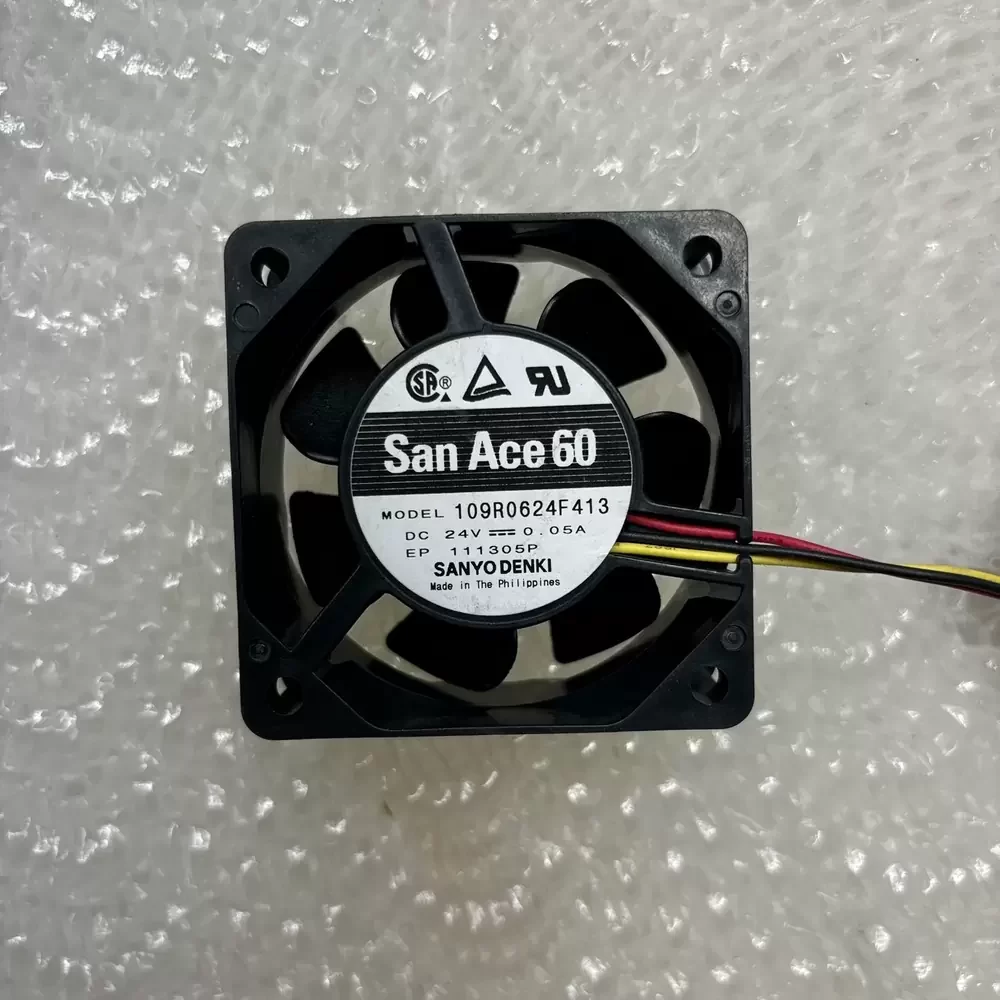 109R0624F413 Sanyo Denki 24VDC 60x60x25mm Axial Fan