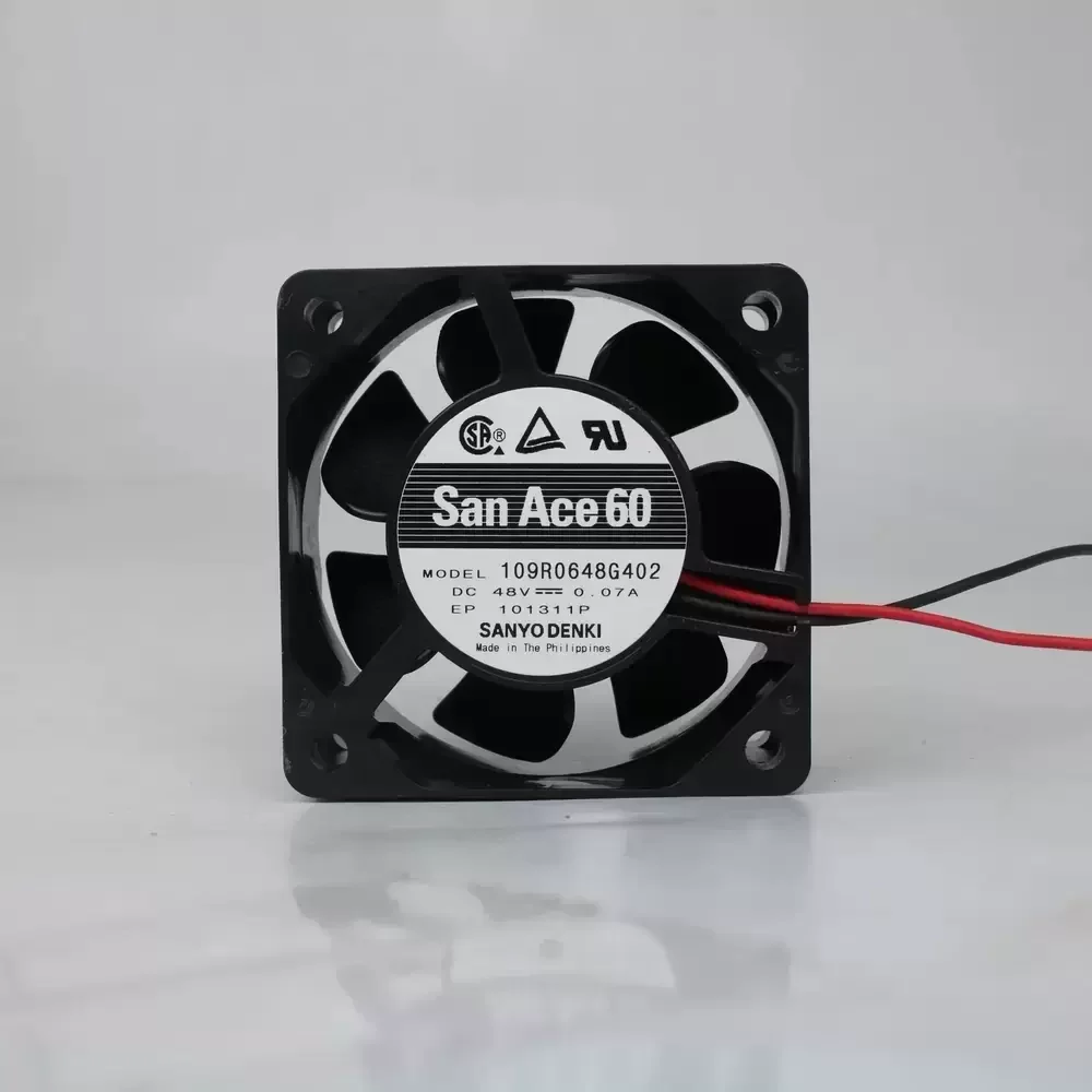 109R0648G402 Sanyo Denki 48VDC 60x60x25mm Axial Fan