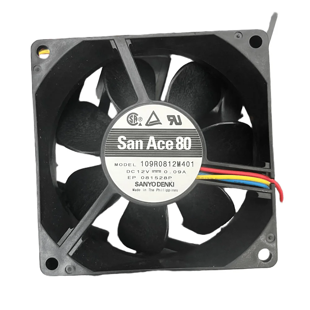 109R0812M401 Sanyo Denki 12VDC 80x80x25mm Axial Fan