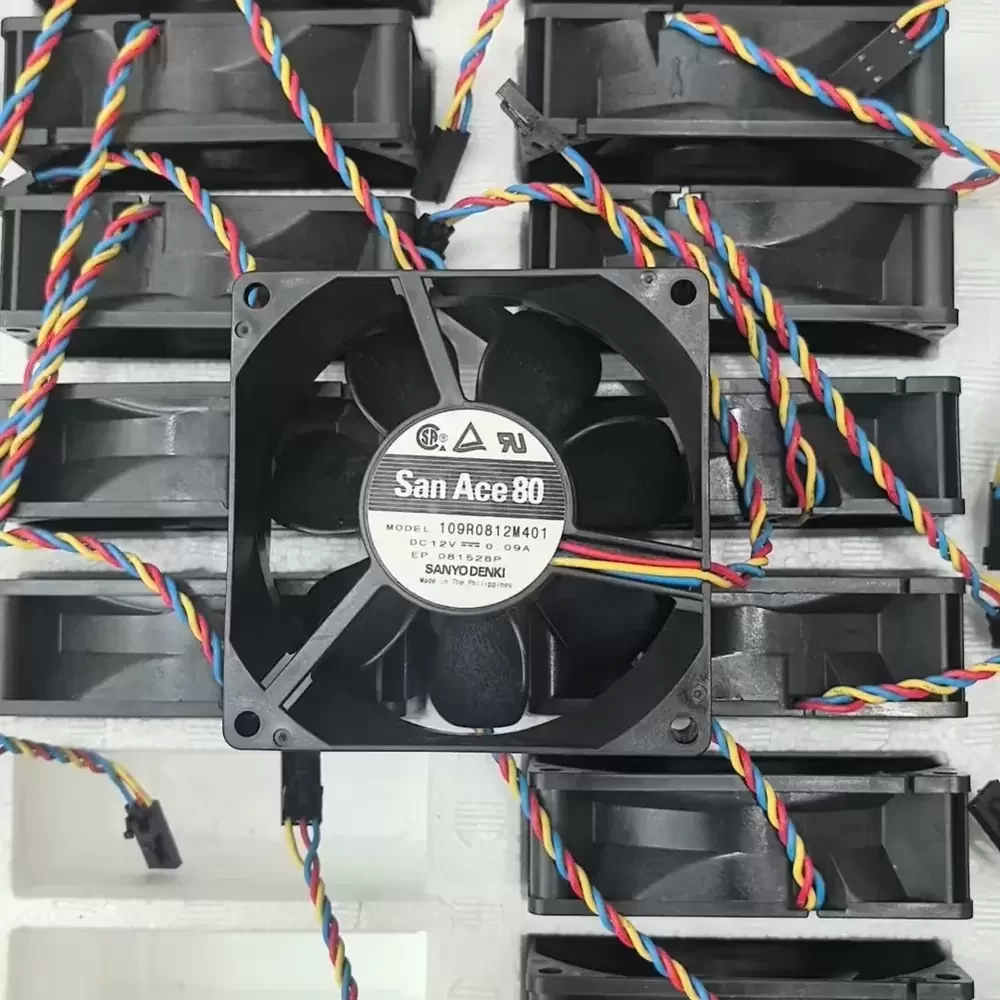 109R0812M401 Sanyo Denki 12VDC 80x80x25mm Axial Fan