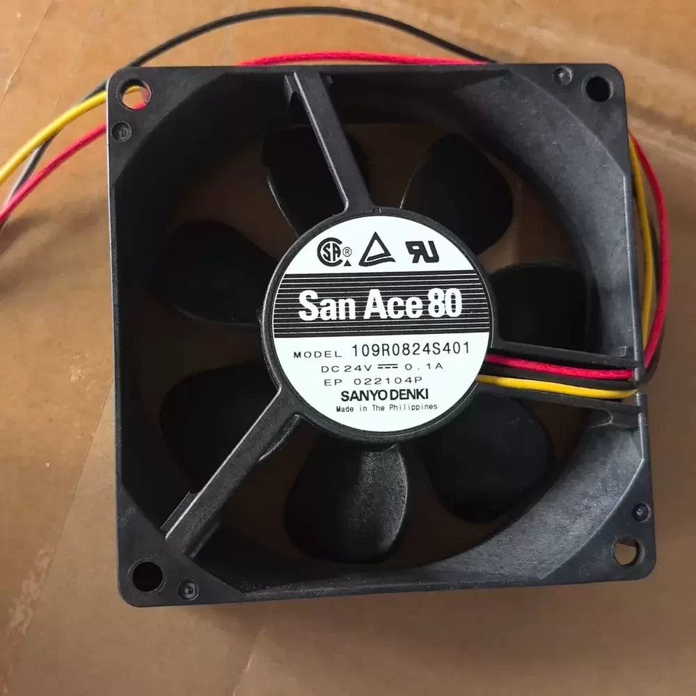 109R0824S401 Sanyo Denki 24VDC 80x80x25mm Silent Axial Fan