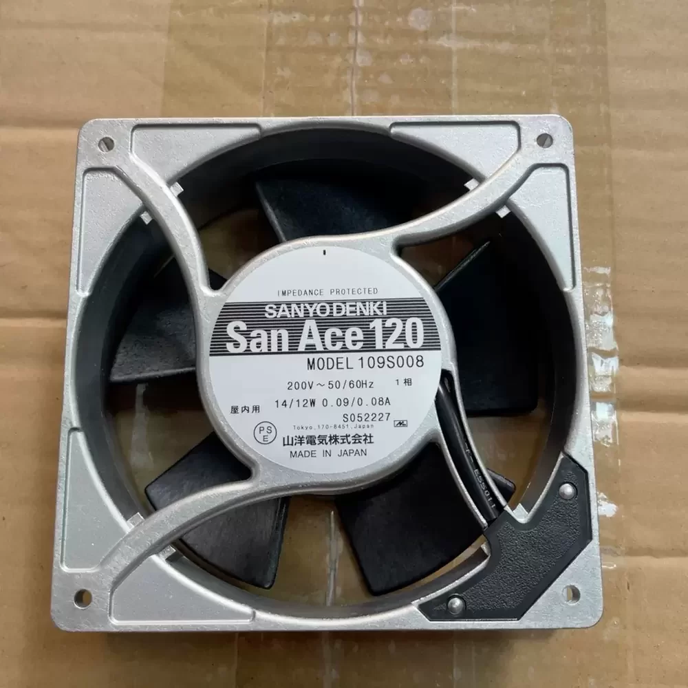 109S008 Sanyo Denki 220VAC 120x120x38mm Aluminum Axial Fan