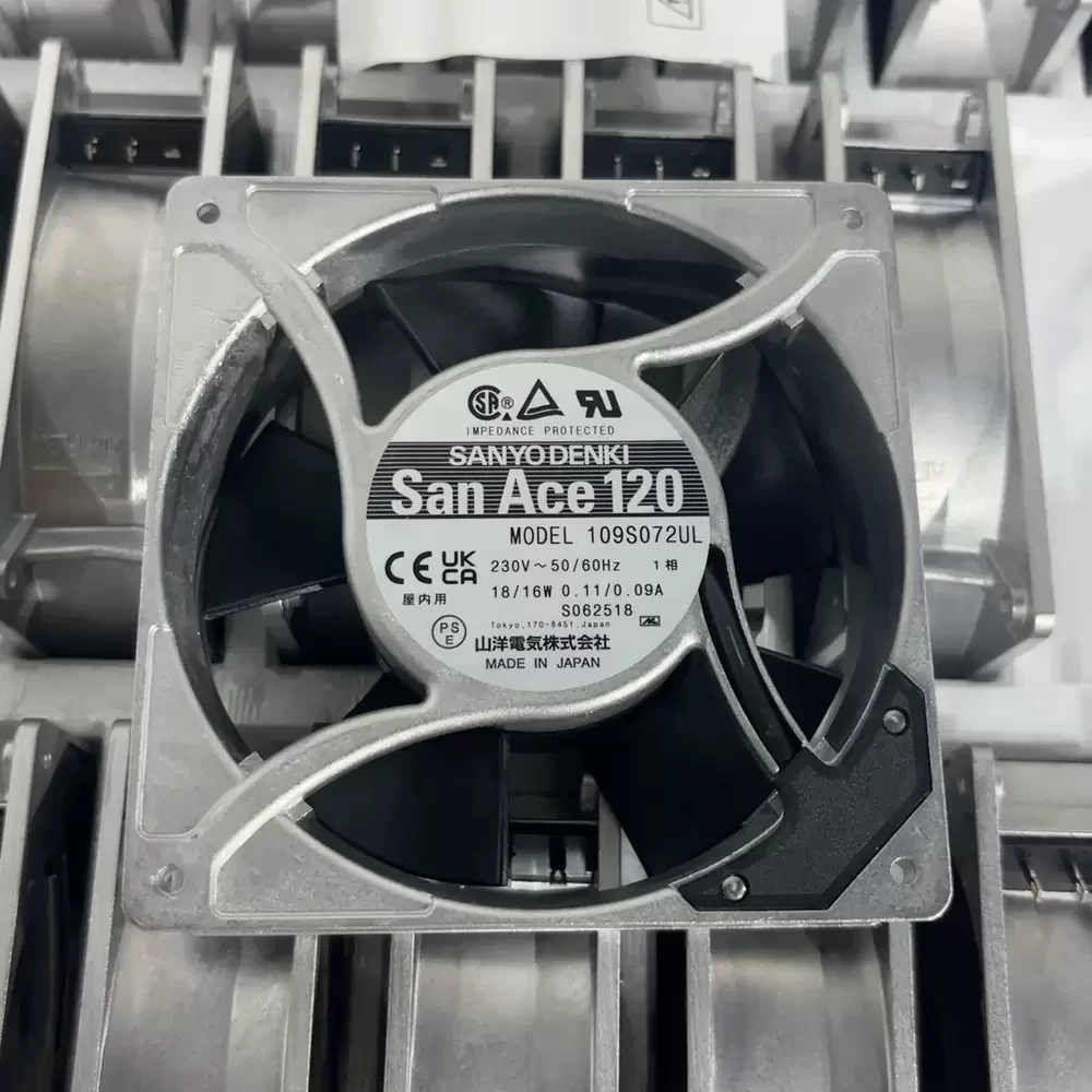 109S072UL Sanyo Denki 230VAC 120x120x38mm Metal Axial Fan