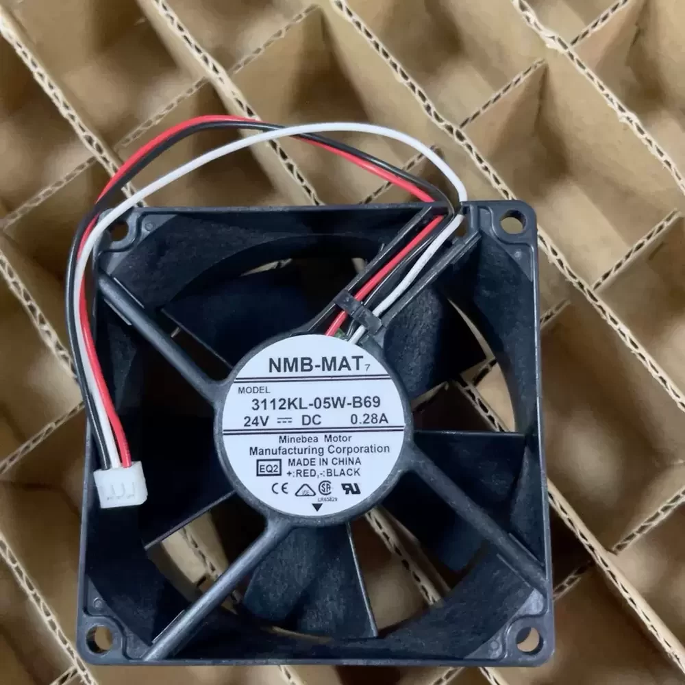 112KL-05W-B69-EQ2 NMB-MAT 24VDC 80x80x32mm 3-Wire Axial Fan