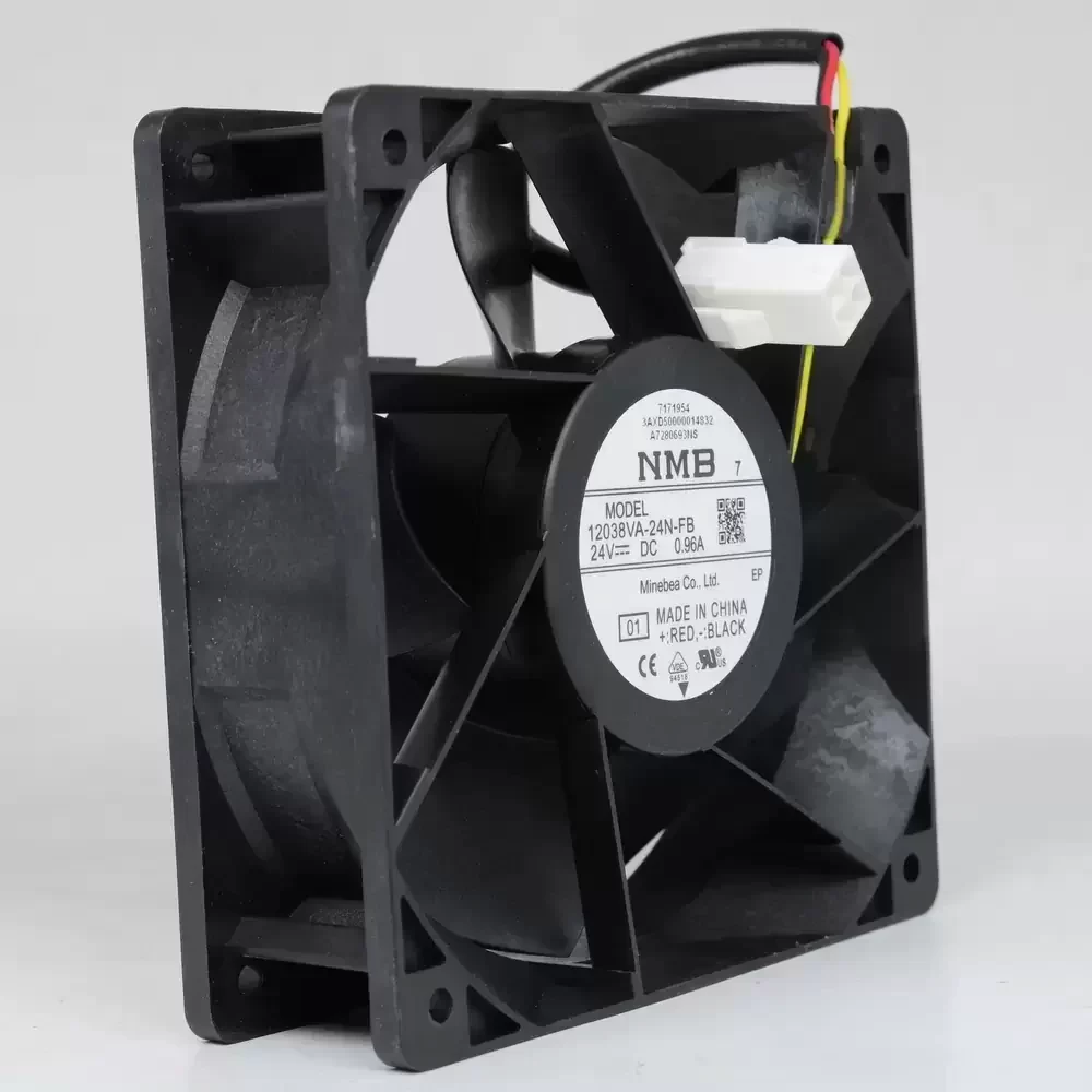 12038VA-24N-FB-01 NMB 24VDC 0.96A 120x120x38mm Axial Fan 12038VA-24N-FB-01 NMB 24VDC 0.96A 120x120x38mm Axial Fan