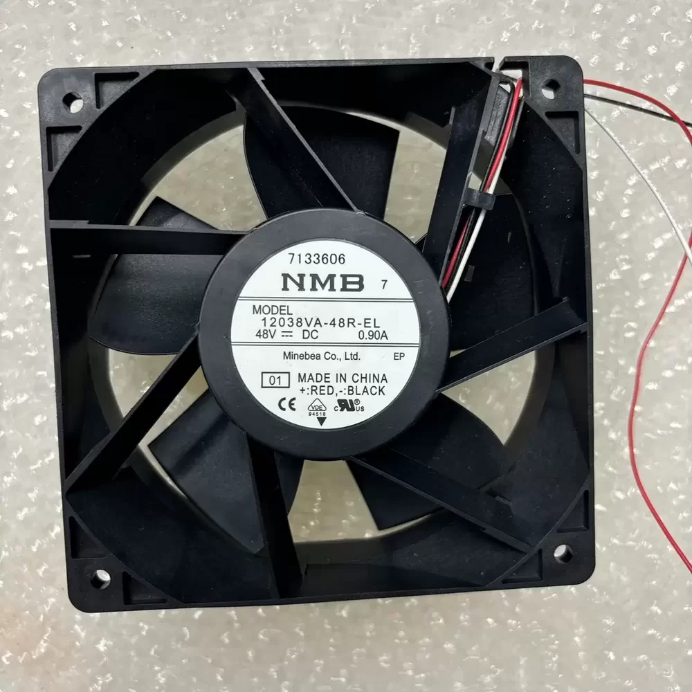 12038VA-48R-EL-01 NMB-MAT 48VDC 120x120x38mm Axial Fan