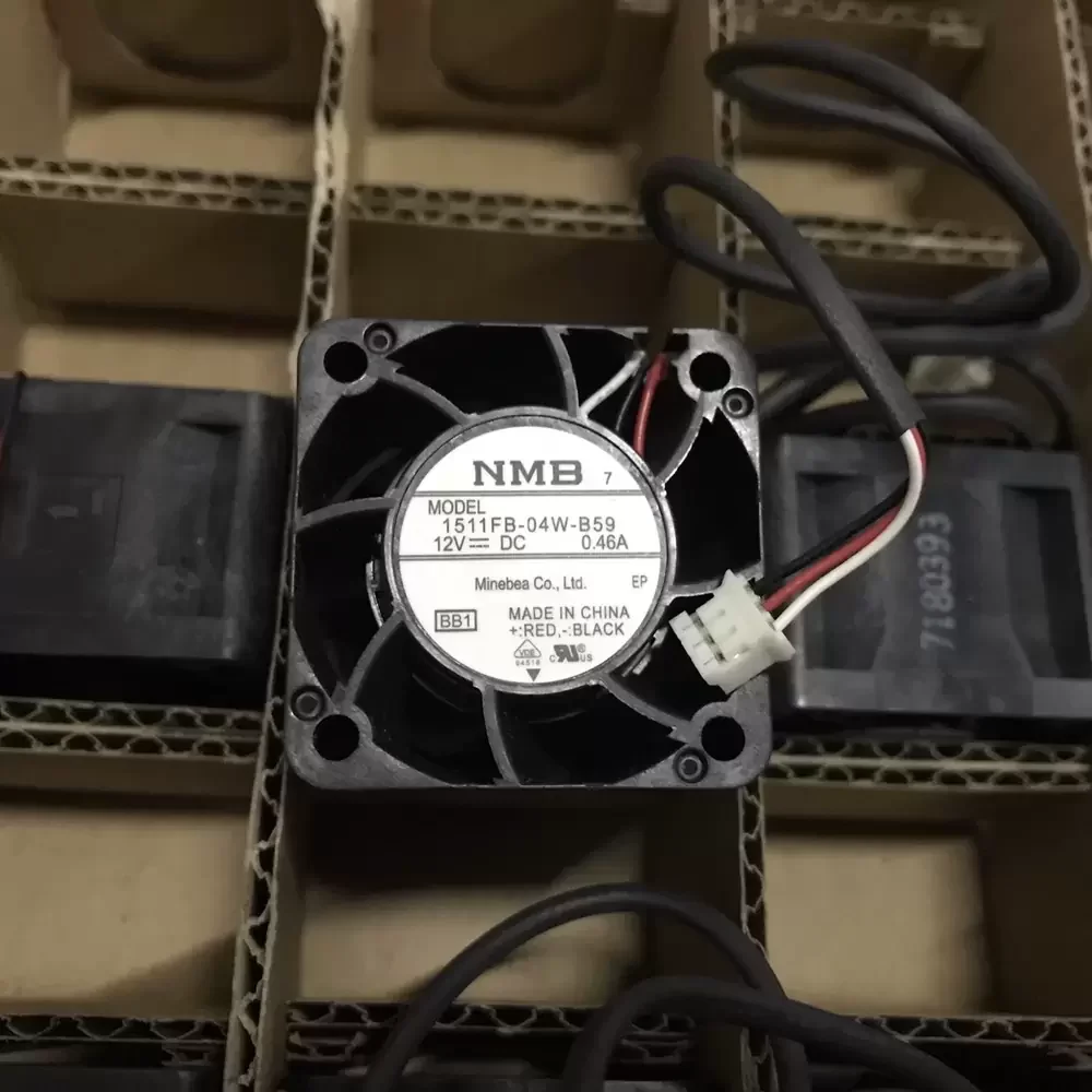 1511FB-04W-B59-BB1 NMB 12VDC 38x38x28mm 3-Wire Axial Fan