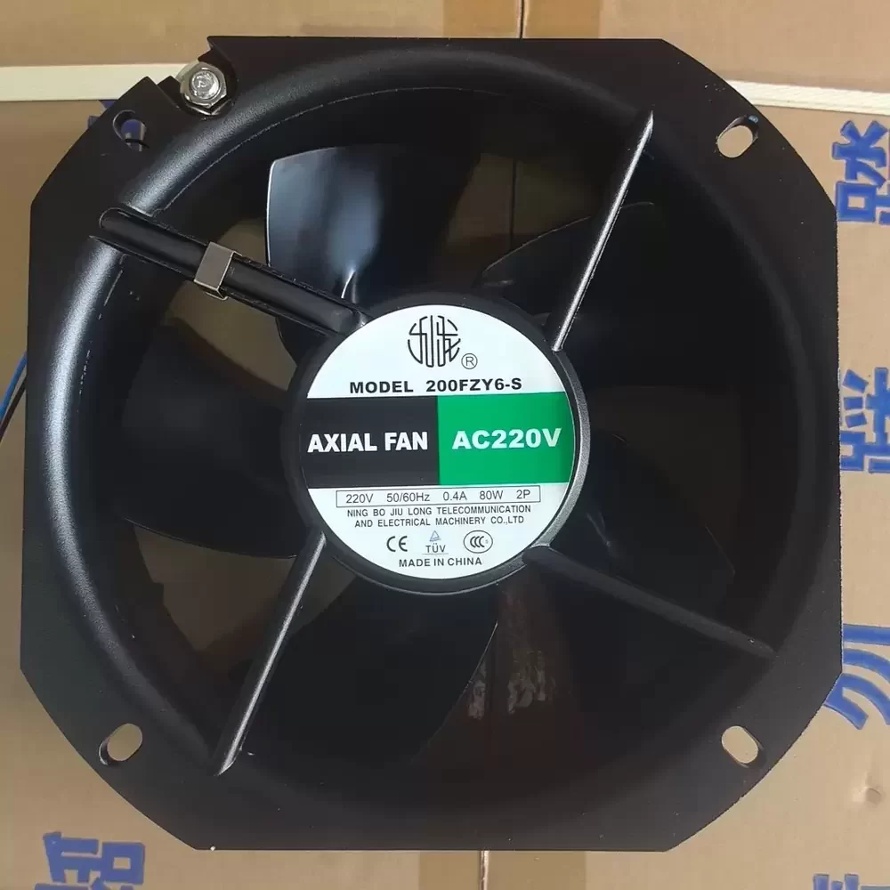 200FZY6-S JiuLong 220VAC 200mm Full Metal Axial Fan