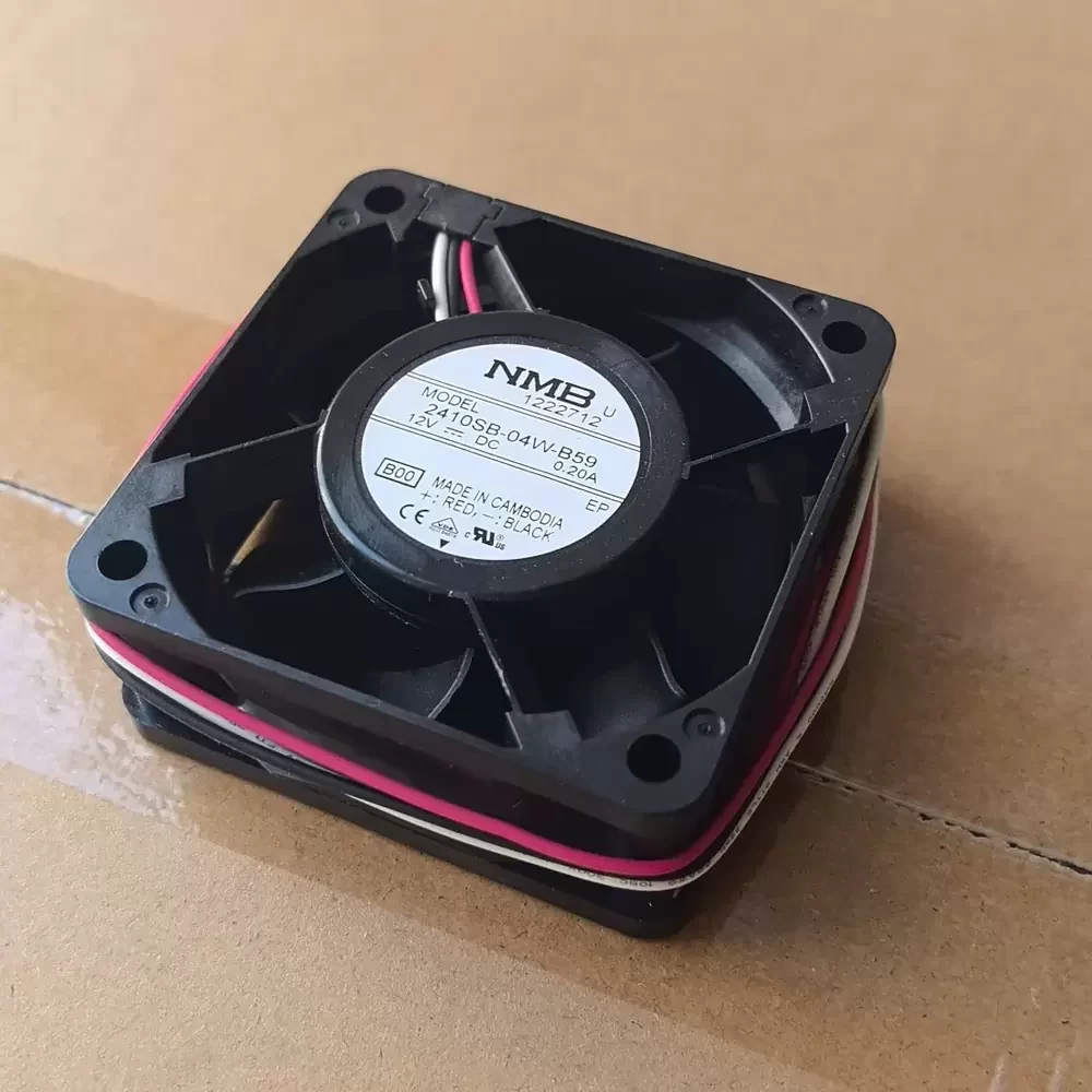 2410SB-04W-B59-B00 NMB 12VDC 60x60x25mm Axial Fan 2410SB-04W-B59-B00 NMB 12VDC 60x60x25mm Axial Fan