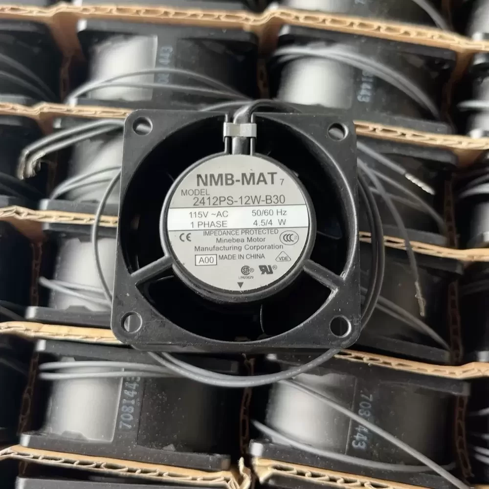 2412PS-12W-B30-A00 NMB-MAT 115VAC 60x60x30mm Axial Fan