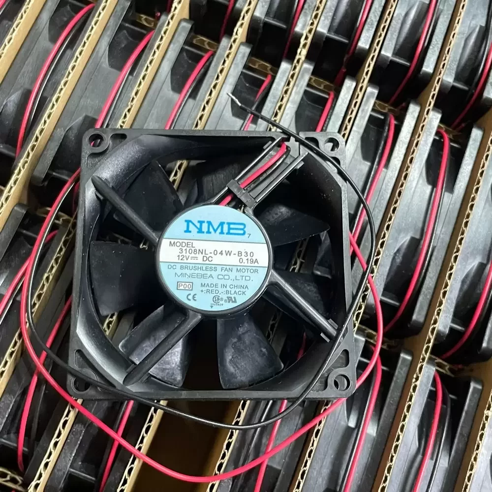 3108NL-04W-B30-P00 NMB 12VDC 80x80x20mm 2-Wire Axial Fan