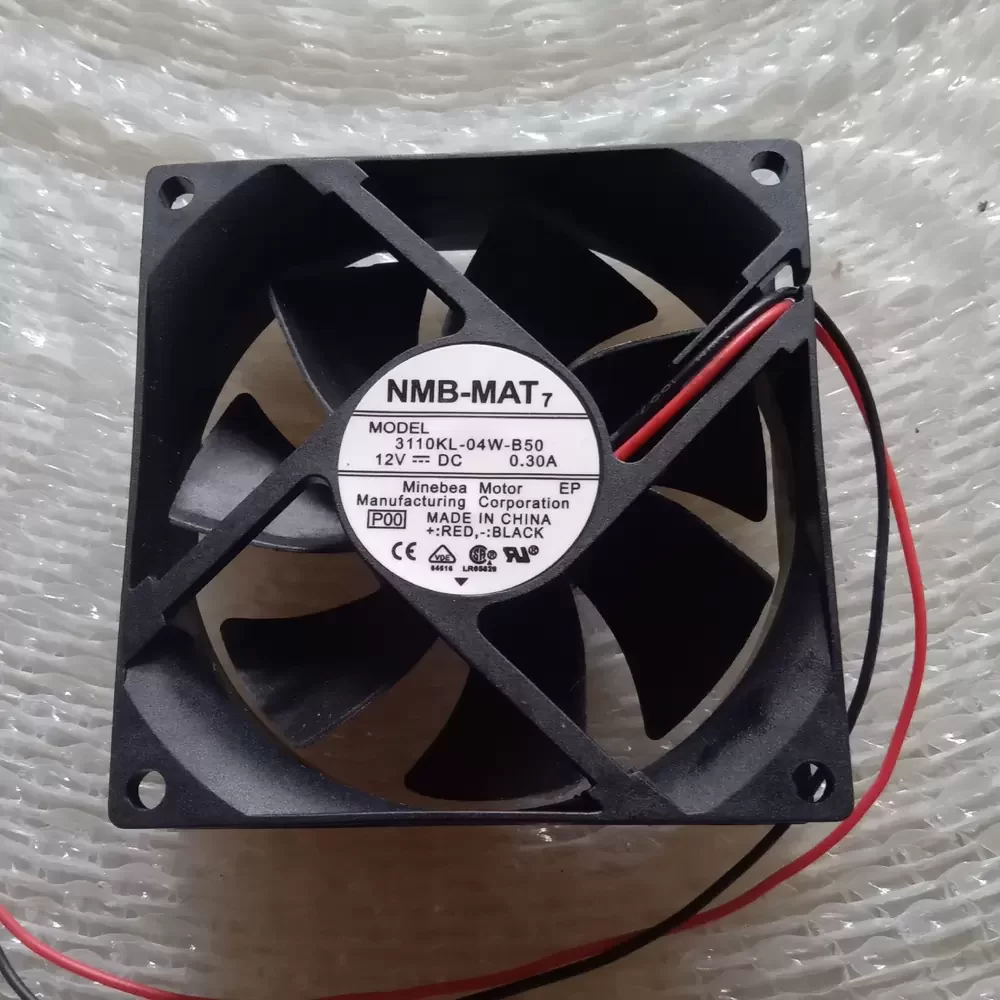 3110KL-04W-B50-P00 NMB-MAT 12VDC 80x80x25mm 0.30A Axial Fan