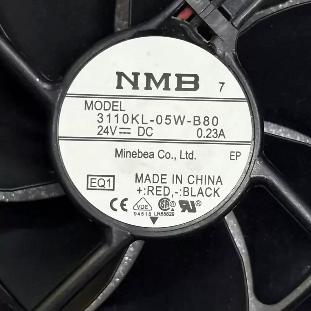 3110KL-05W-B80-EQ1 NMB 24VDC 80x80x25mm 0.23A Axial Fan 3110KL-05W-B80-EQ1 NMB 24VDC 80x80x25mm 0.23A Axial Fan