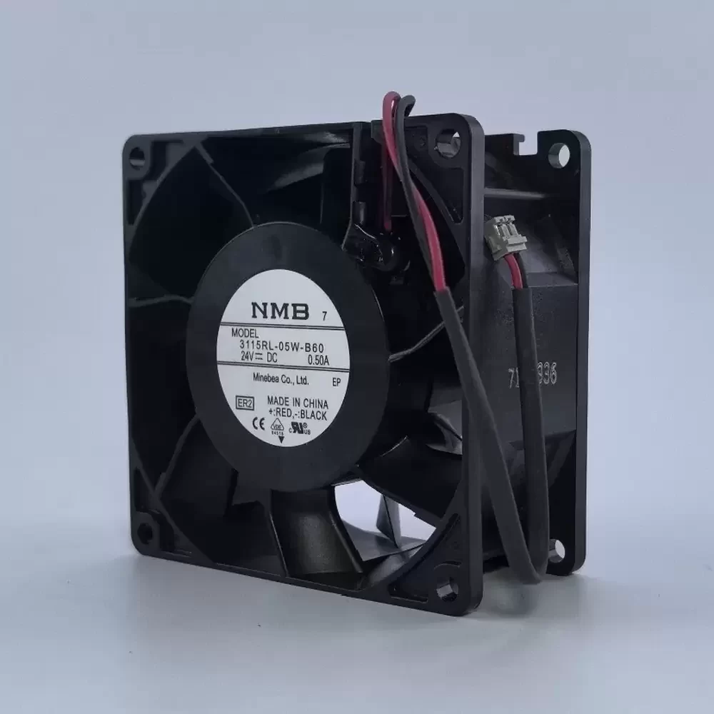 3115RL-05W-B60-ER2 NMB 24VDC 80x80x38mm Waterproof Axial Fan 3115RL-05W-B60-ER2 NMB 24VDC 80x80x38mm Waterproof Axial Fan