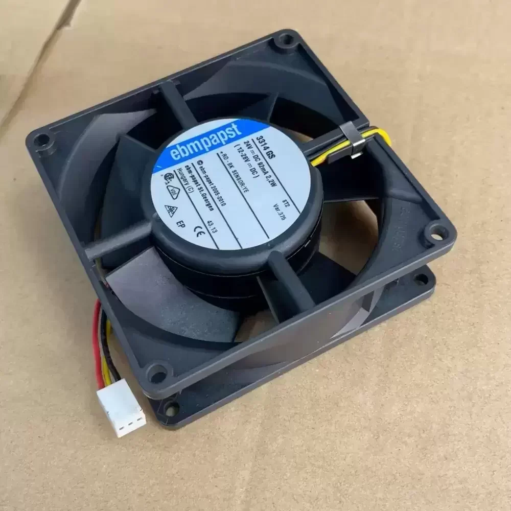 3314GS-375 ebm-papst 24VDC 92x92x32mm 2.2W Axial Fan 3314GS-375 ebm-papst 24VDC 92x92x32mm 2.2W Axial Fan