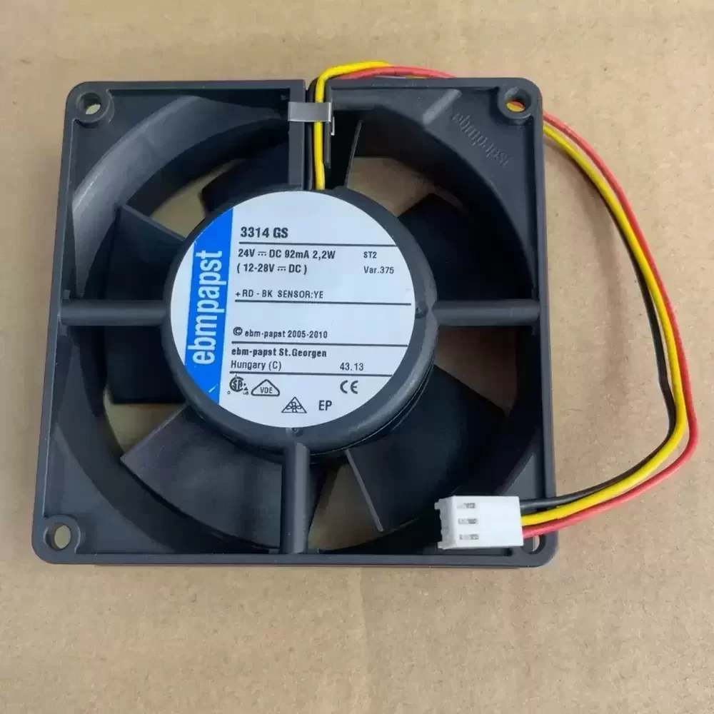 3314GS-375 ebm-papst 24VDC 92x92x32mm 2.2W Axial Fan