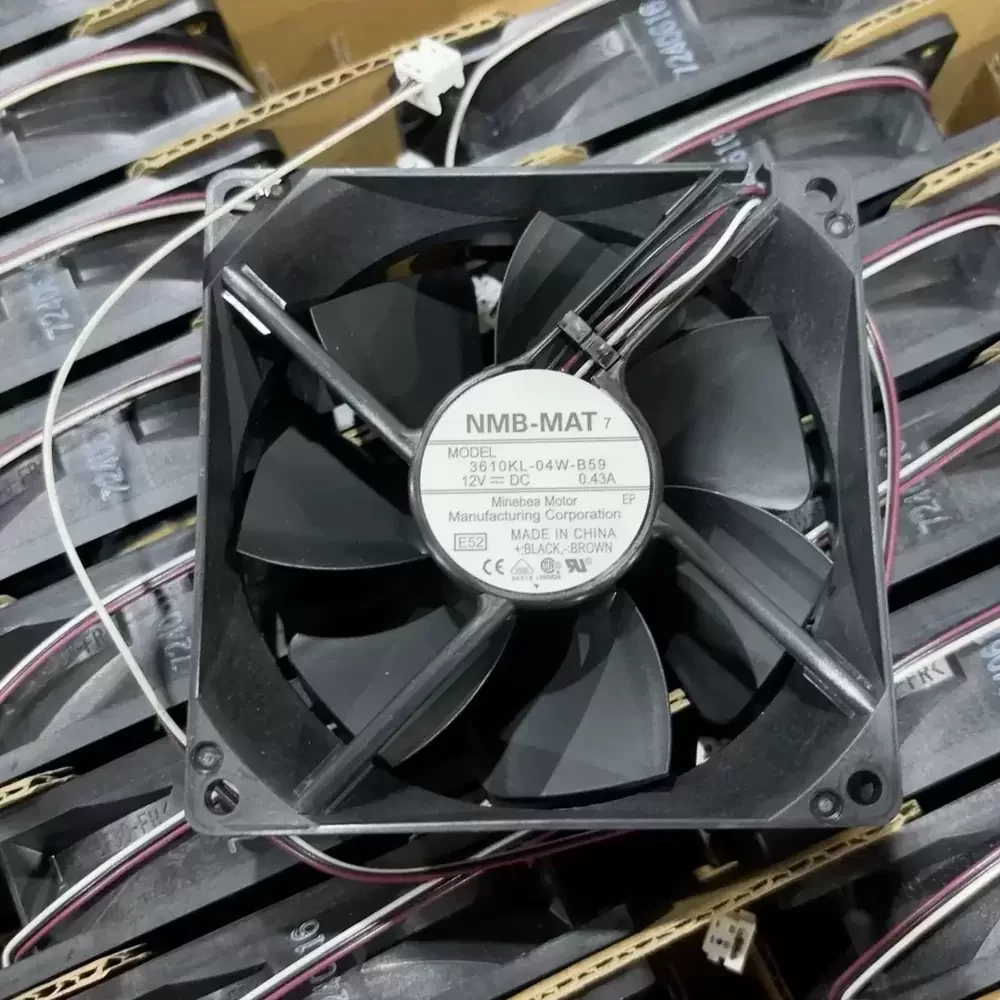 3610KL-04W-B59-E52 NMB-MAT 12VDC 92x92x25mm 3-Wire Axial Fan