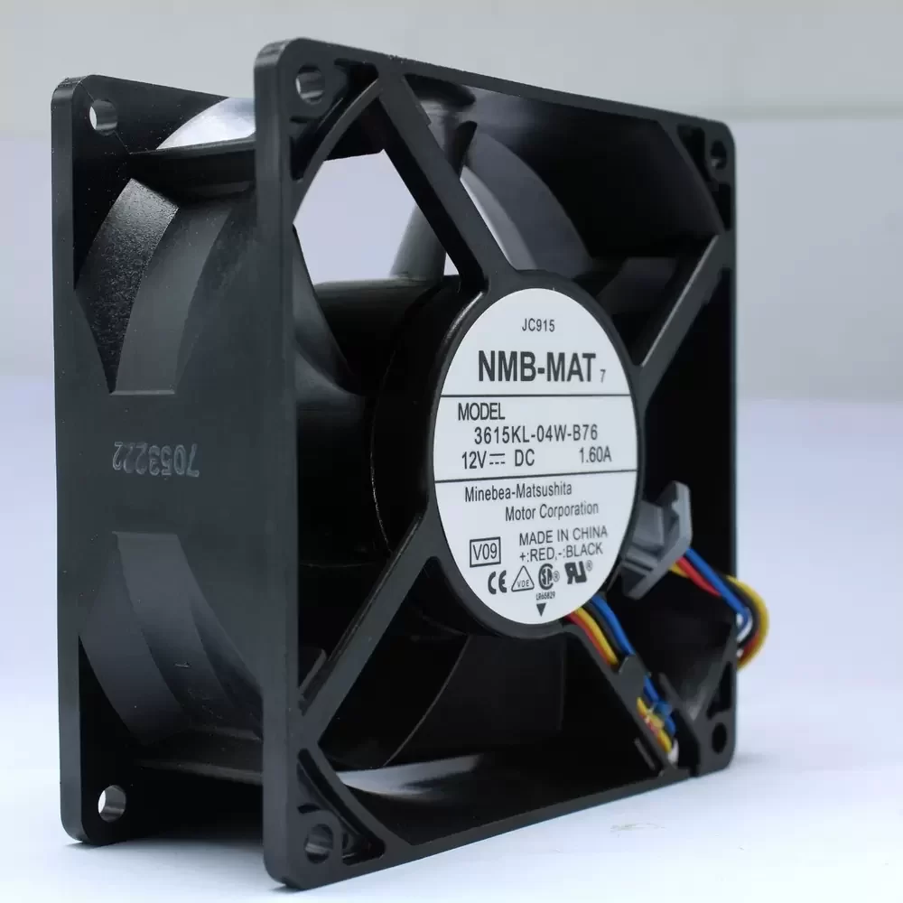 3615KL-04W-B76-V09 NMB-MAT 12VDC 92x92x38mm PWM Axial Fan 3615KL-04W-B76-V09 NMB-MAT 12VDC 92x92x38mm PWM Axial Fan