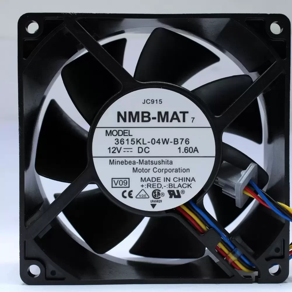 3615KL-04W-B76-V09 NMB-MAT 12VDC 92x92x38mm PWM Axial Fan