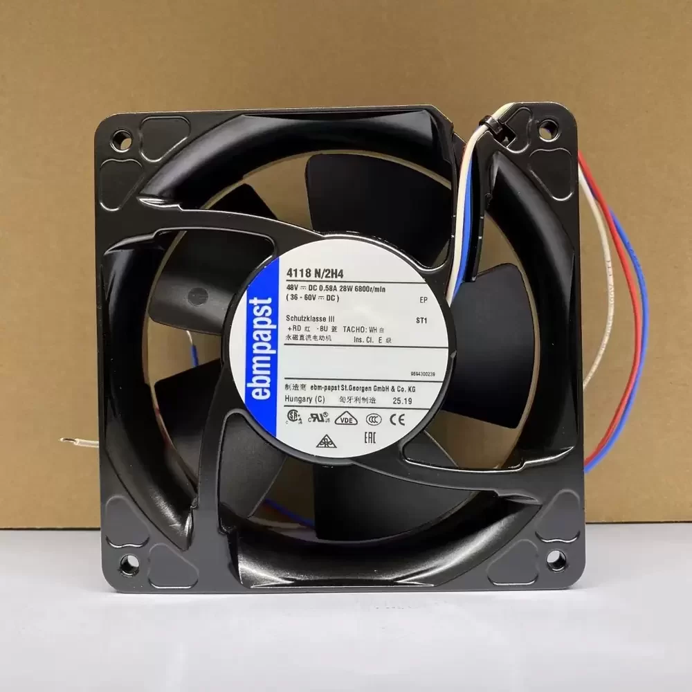4118N/2H4 ebm-papst 48VDC 119x119x38mm 28W Axial Fan