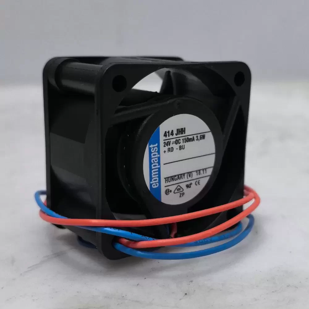 414JHH ebm-papst 24VDC 40x40x25mm 3.6W Axial Fan 414JHH ebm-papst 24VDC 40x40x25mm 3.6W Axial Fan