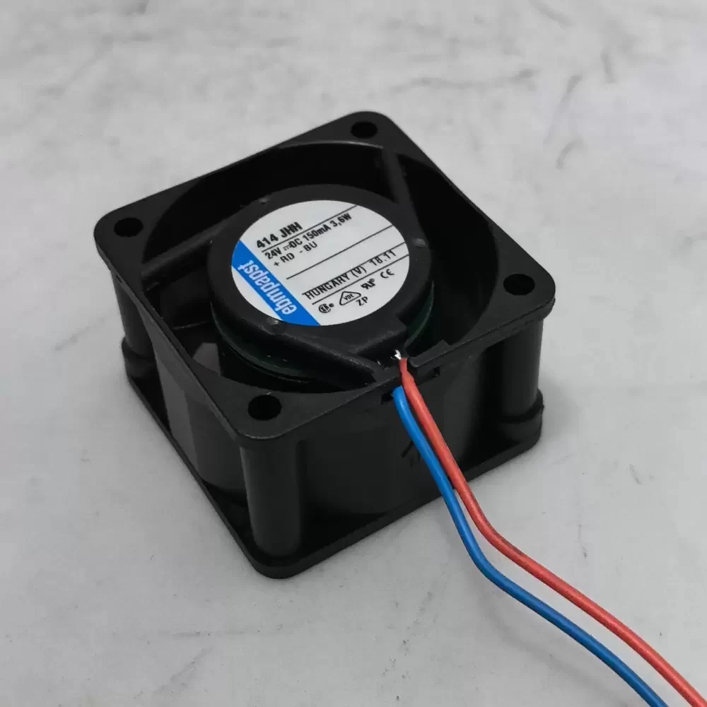 414JHH ebm-papst 24VDC 40x40x25mm 3.6W Axial Fan 414JHH ebm-papst 24VDC 40x40x25mm 3.6W Axial Fan