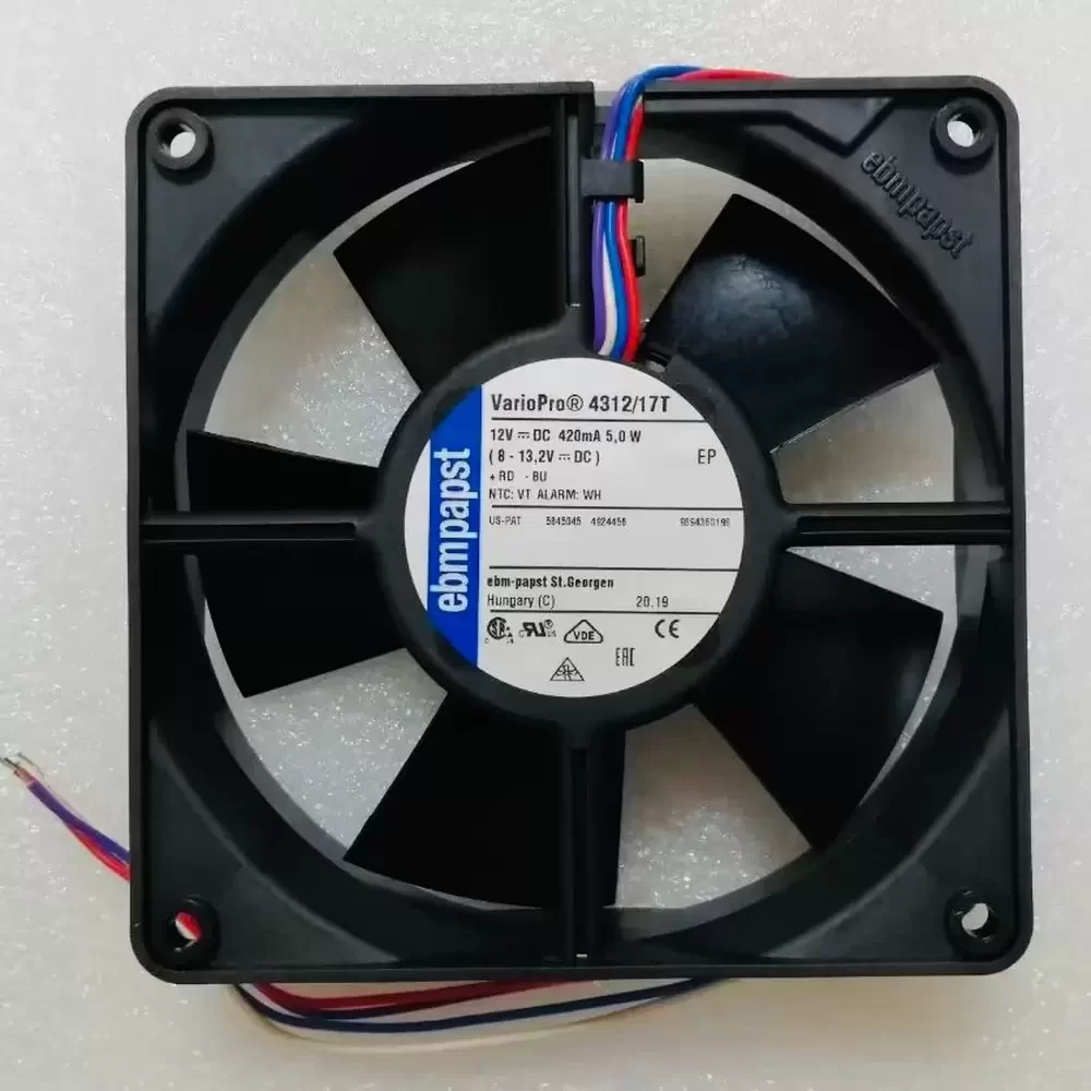 4312/17T ebmpapst 12VDC 119x119x32mm Tach Axial Fan