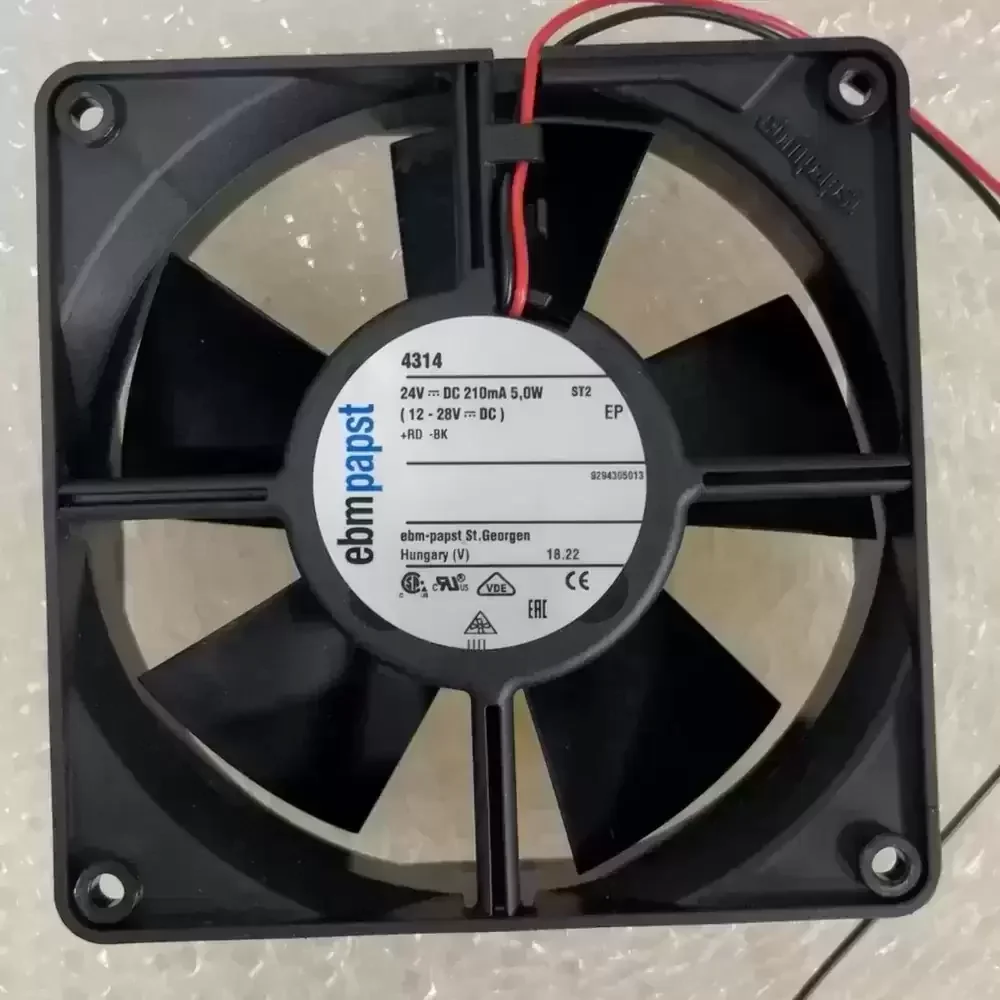 4314 ebm-papst 24VDC 119x119x32mm 210mA Axial Fan
