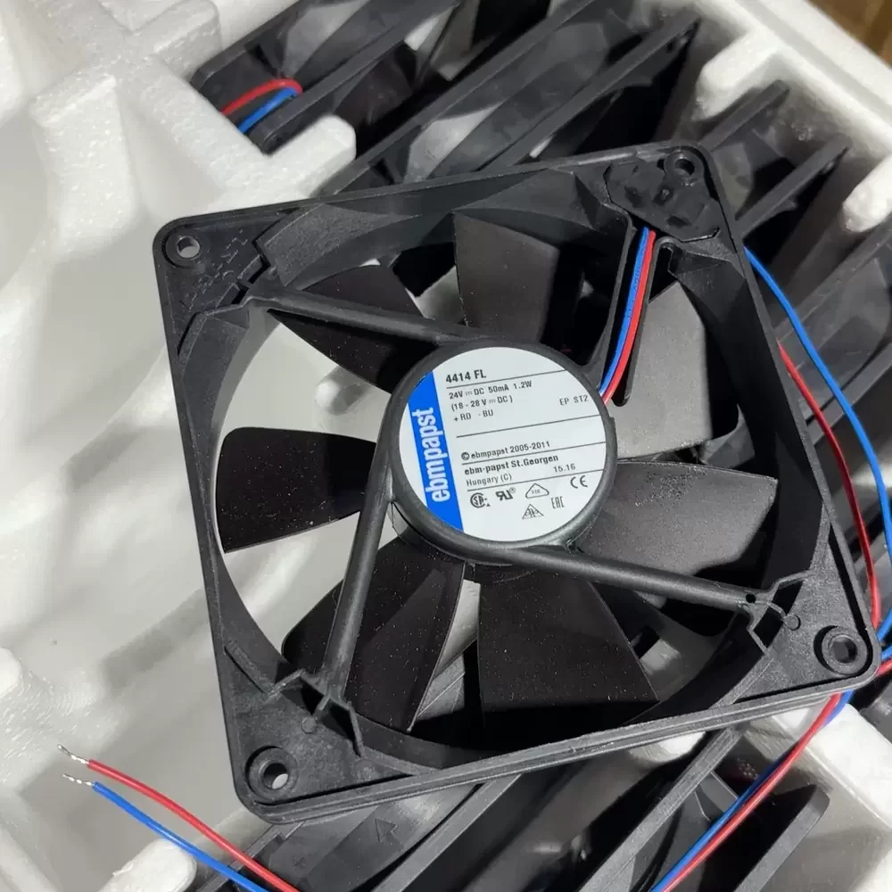4414FL ebm-papst 24VDC 119x119x25mm 50mA 1.2W Axial Fan