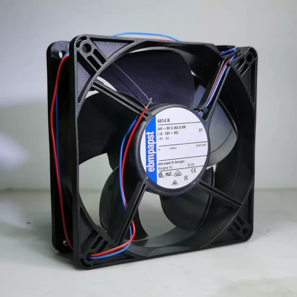 4414H ebmpapst 24VDC 119x119x38mm Axial Fan 4414H ebmpapst 24VDC 119x119x38mm Axial Fan