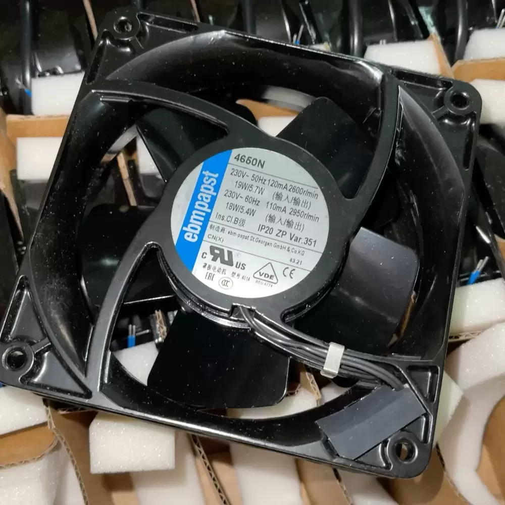 4650N EBM-Papst 230VAC 119x119x38mm IP20 Axial Fan