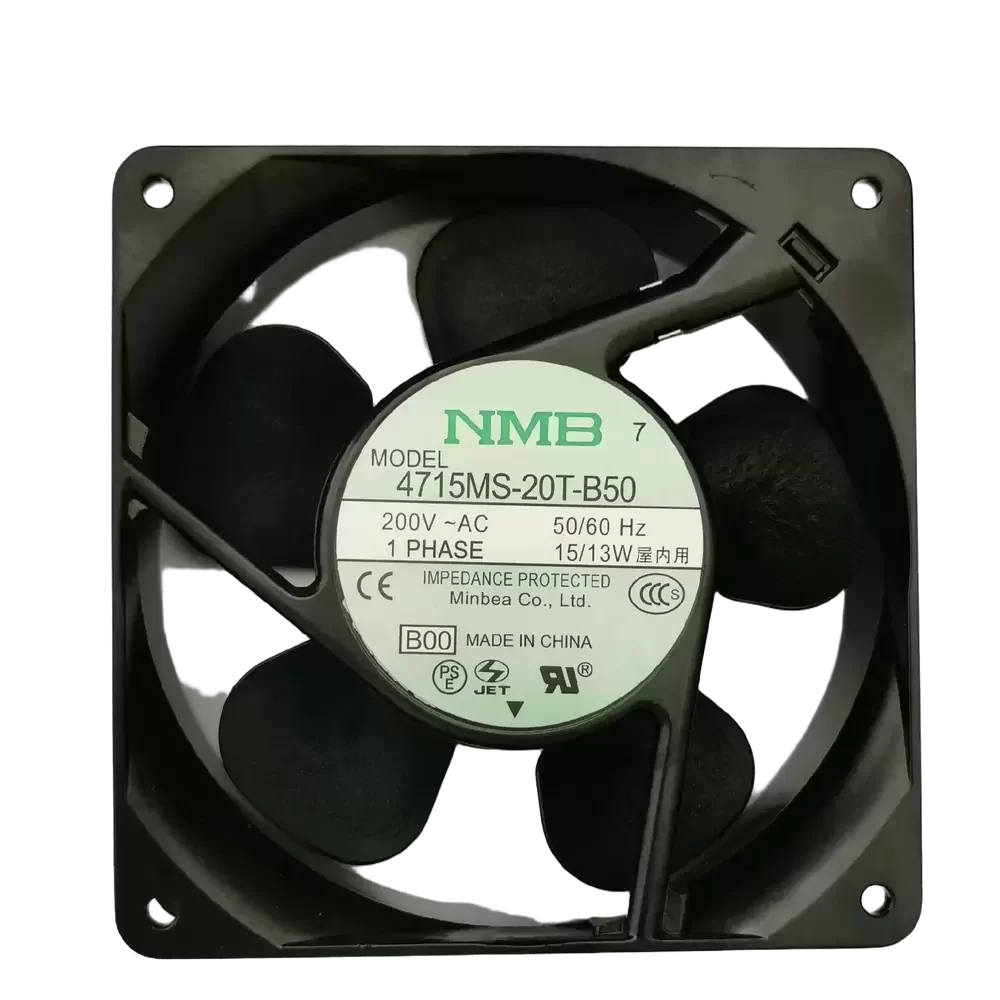 4715MS-20T-B50 NMB-MAT 200VAC 119x119x38mm 15/13W Axial Fan