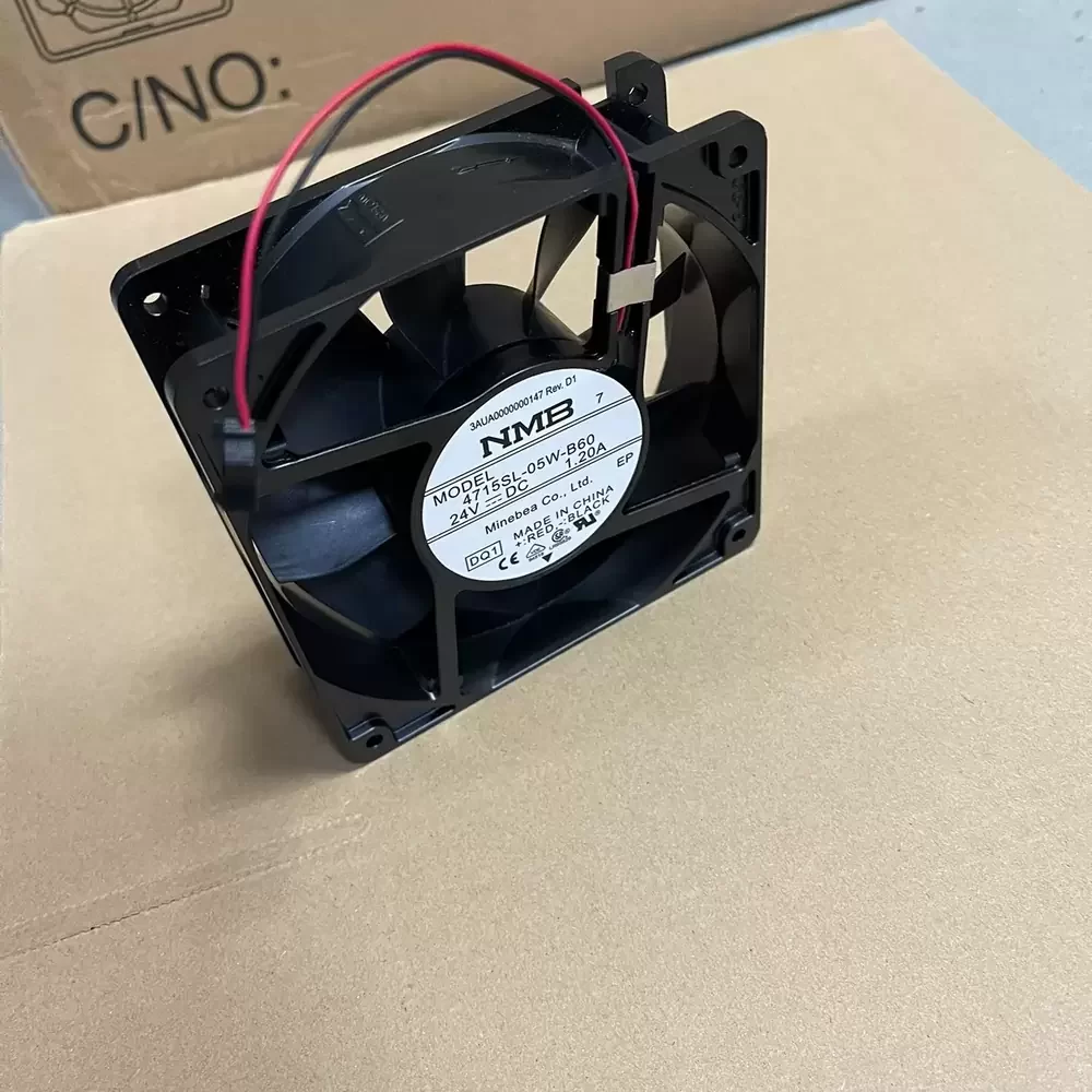 4715SL-05W-B60-DQ1 NMB 24VDC 120x38mm 1.20A Axial Fan 4715SL-05W-B60-DQ1 NMB 24VDC 120x38mm 1.20A Axial Fan